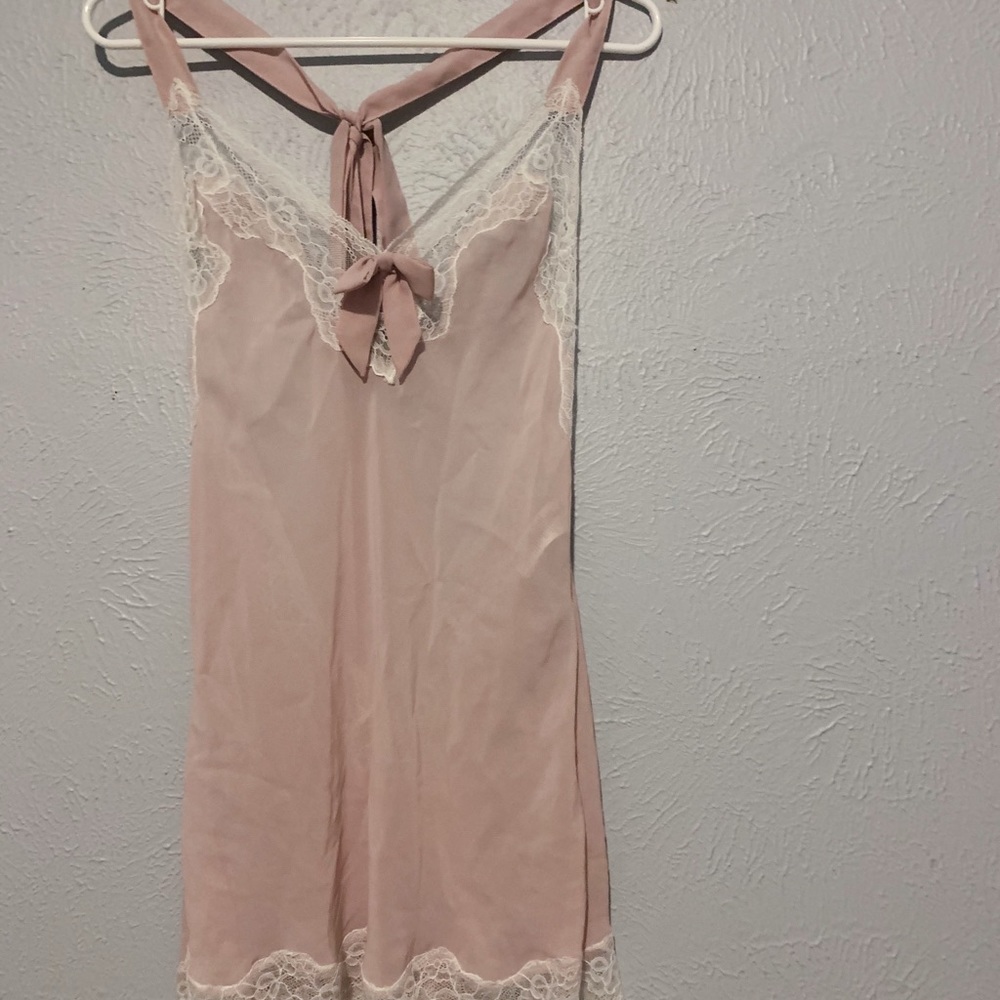Adore Me lacy backless lingerie slip